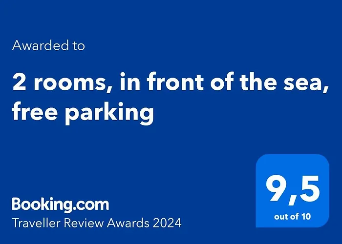 2 Rooms, In Front Of The Sea, Free Parking Daire